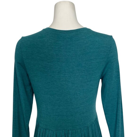 Matilda Jane Wonderment Best of The Best Dress S Teal Long Sleeve Tiered Mini - Picture 7 of 12